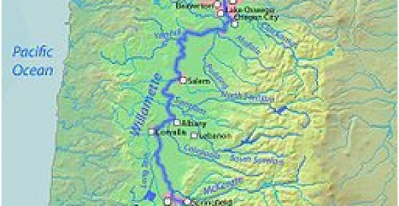 Map Of Rivers In oregon A Map Of the Willamette River Its Drainage Basin Major Tributaries