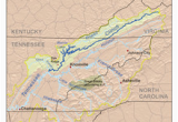 Map Of Rivers In Tennessee Clinch River Wikipedia