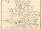 Map Of Roman Roads In England Ancient Map England Stock Photos Ancient Map England Stock