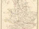 Map Of Roman Roads In England Ancient Map England Stock Photos Ancient Map England Stock