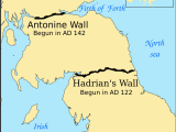 Map Of Roman Roads In England Antonine Wall Wikipedia