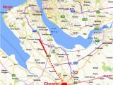 Map Of Roman Roads In England Roman Roads In Cheshire