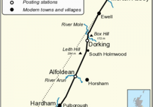 Map Of Roman Roads In England Stane Street Chichester Wikipedia