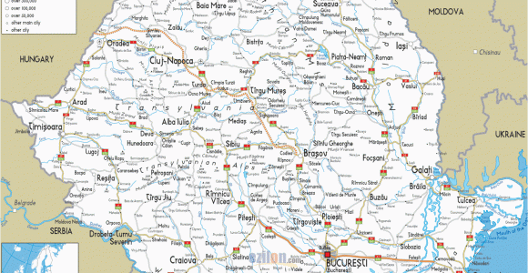 Map Of Romania In Europe Map Of Romania Map Of Romania and Romania Details Maps