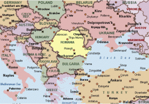 Map Of Romania In Europe Map Of Romania Surrounding Countries Cartography