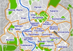 Map Of Rome Italy Neighborhoods Rome Sightseeing Guide Walking Maps Italiantourism Us