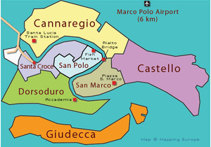Map Of Rome Italy Neighborhoods Use these Tips and Map when Visiting Venice Neighborhoods Italy