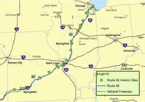 Map Of Route 66 From Chicago to California Maps Of Route 66 Plan Your Road Trip