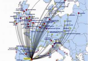 Map Of Ryanair Airports In France Ryanair to Cut Alicante Flights by 80 In October World Airline News