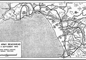 Map Of Salerno Italy Map Map Depicting Operation Avalanche Progress at Salerno Italy as