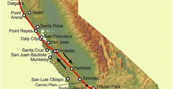 Map Of San andreas Fault In southern California San andreas Fault Line Fault Zone Map and Photos