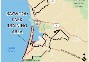 Map Of San Luis Obispo California Baywood Park Training area