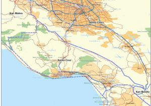 Map Of Santa Cruz California area Santa Cruz County Ca California Maps Map Of California