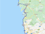 Map Of Santiago Spain Portugal Camino Coastal Map Camino In 2019 Camino De Santiago