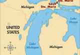 Map Of Sault Sainte Marie Michigan Sault Sainte Marie Stock Photos Sault Sainte Marie Stock Images