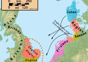 Map Of Saxon England 25 Maps that Explain the English Language Middle Ages