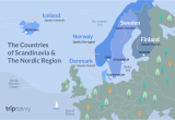 Map Of Scandinavia and northern Europe Countries Of Scandinavia and the nordic Region