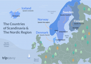 Map Of Scandinavia and northern Europe Countries Of Scandinavia and the nordic Region