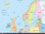 Map Of Scandinavia and northern Europe Map Of Uk and northern Europe Map Stock Photos Map Of Uk
