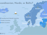 Map Of Scandinavia and northern Europe the Difference Between Scandinavian and nordic