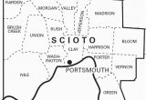 Map Of Scioto County Ohio Map Of Scioto County Ohio