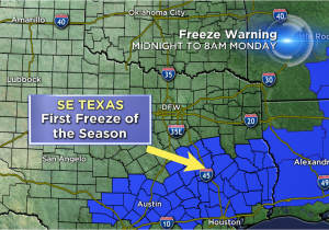 Map Of Se Texas Jeff Jamison On Twitter Freeze Warning for Se Texas Overnight