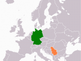 Map Of Serbia In Europe Germany Serbia Relations Wikipedia