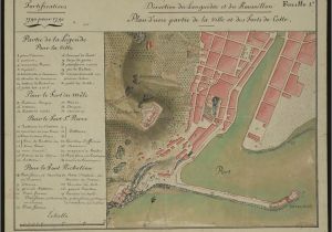 Map Of Sete France File Plan Du Port De Sa Te Et De Ses forts 1790 Archives