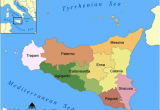 Map Of Sicily and Italy A Snapshot Of Sicily Located In the Central Mediterranean Sea and