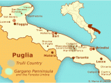 Map Of Sicily and southern Italy Maps and Places to See In Puglia