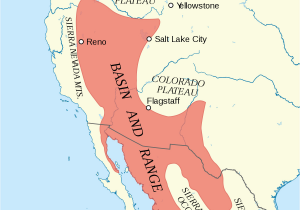 Map Of Sierra Nevada Spain Basin and Range Province Wikipedia