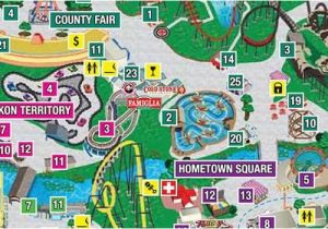 Map Of Six Flags Over Georgia Park Map Six Flags Great America