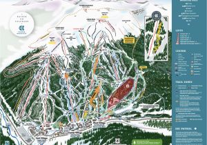 Map Of Skiing In Colorado Copper Winter Trail Map