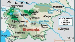 Map Of Slovenia In Europe Slovenia Map Geography Of Slovenia Map Of Slovenia