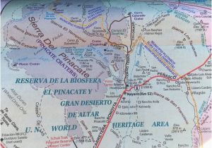 Map Of sonora California Map Of El Pinacate Y Gran Desierto De Altar Biosphere Reserve