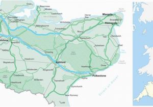 Map Of south East England with towns Map Of Kent Visit south East England