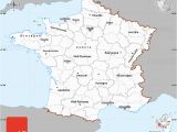 Map Of south East France Gray Simple Map Of France Single Color Outside