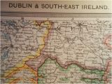 Map Of south East Ireland Dublin and south East Ireland Map Coloured 1909