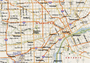 Map Of south East Michigan Location Of Belle isle Park