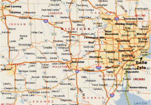 Map Of south East Michigan Location Of Belle isle Park