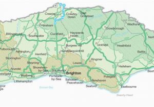 Map Of south England Coastline Map Of Sussex Visit south East England
