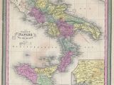 Map Of south Italy and Sicily Italy Map Stock Photos Italy Map Stock Images Alamy