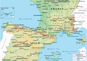 Map Of south West Coast Of Spain Map Of France and Spain