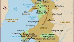 Map Of south West England and Wales Map Of Wales