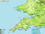 Map Of south West England south West Coast Path