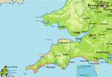 Map Of south West Of England south West Coast Path