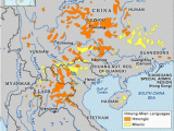 Map Of southeast Georgia Distribution Of Hmong Mien Language Family In China and southeast