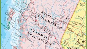 Map Of southern Bc Canada Large Detailed Map Of British Columbia with Cities and towns