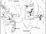 Map Of southern Bc Canada Map Of southern British Columbia and northwestern United States