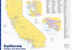 Map Of southern California Colleges and Universities Map Of California Community Colleges Www tollebild Com